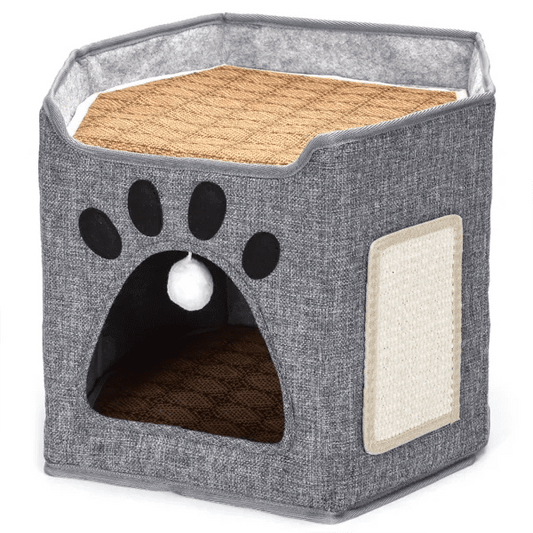 Cuccia per gatti componibile con tiragraffi per cani - ZampAmico