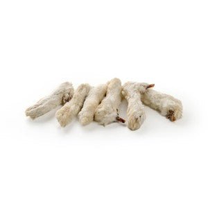 Zampe di Coniglio con Pelo – Snack Naturale per Cani Ricco di Calcio e Fibre per cani - ZampAmico