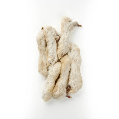 Zampe di Coniglio con Pelo – Snack Naturale per Cani Ricco di Calcio e Fibre per cani - ZampAmico