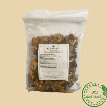 Polmone di Agnello Naturale per Cani – Snack Leggero e Proteico