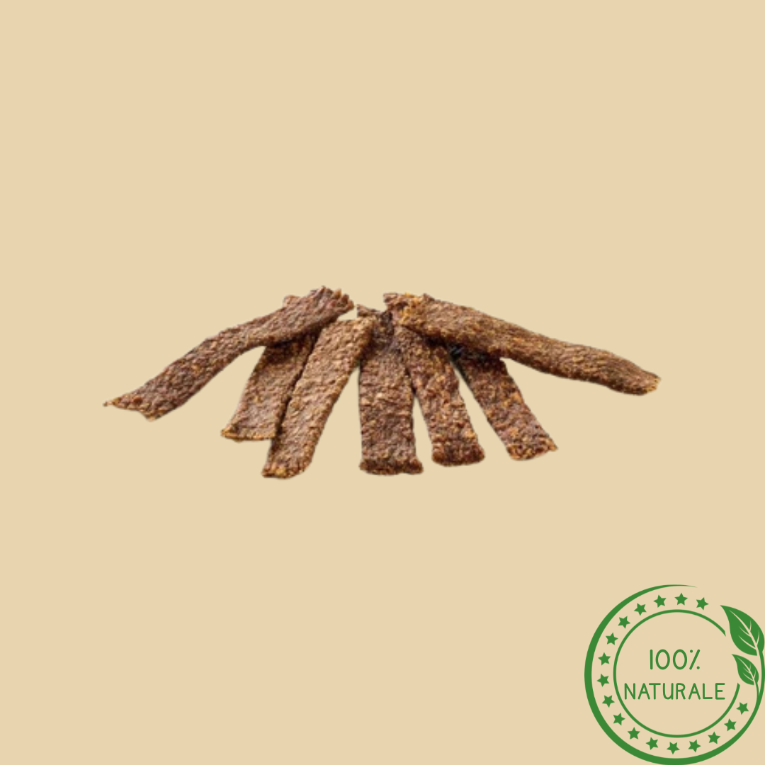 Striscioline di Coniglio per Cani – Snack Naturale Spezzabile e Leggero