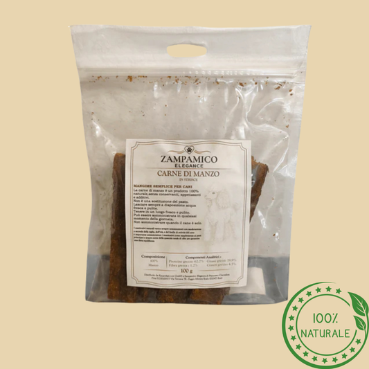 Striscioline di Manzo per Cani – Snack Naturale Spezzabile e Proteico