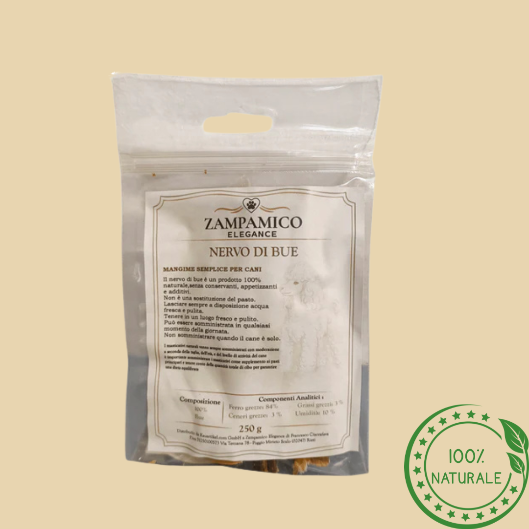 Tendini di Vitello Essiccati – Snack Naturale per Cani Proteico e Masticativo