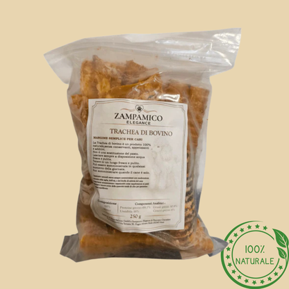 Trachea di manzo corta 250g - Snack prelibato per cani