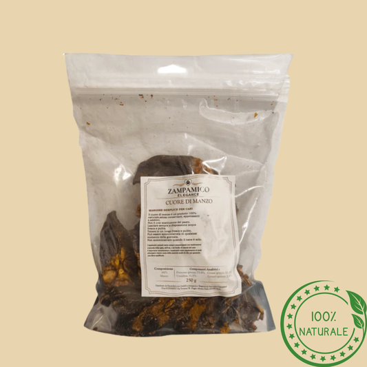 Cuore di Manzo Essiccato per Cani – Snack Proteico e Naturale