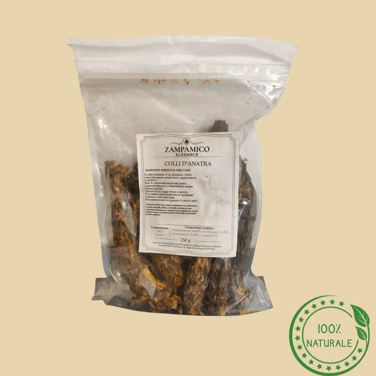Colli d’Anatra Essiccati per Cani 100% Naturali