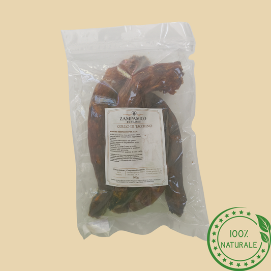 Colli di Tacchino per Cani – Snack Naturale da Masticare