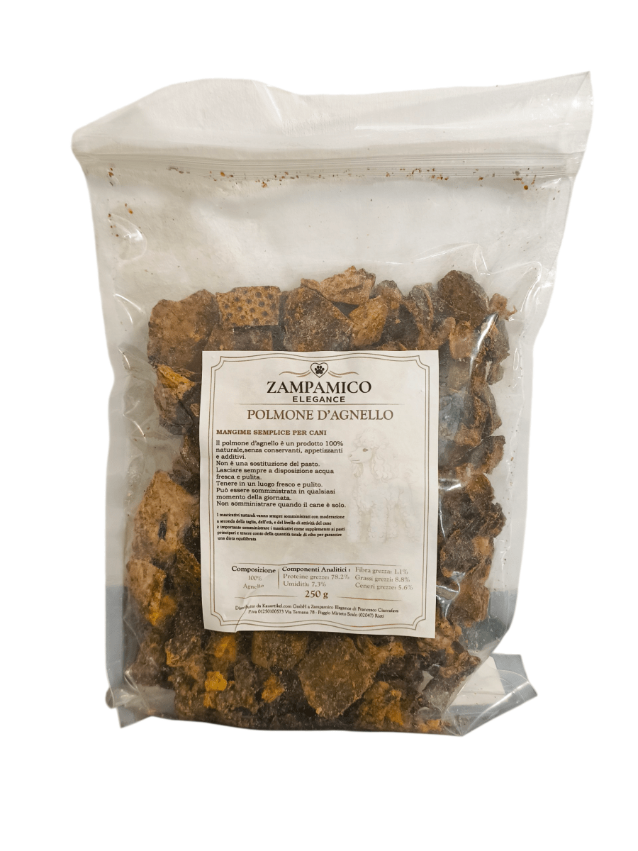 Polmone di Agnello Naturale per Cani – Snack Leggero e Proteico per cani - ZampAmico